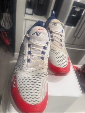 Nike Men’s Air 270 Athletic Shoes - White/Red/Blue